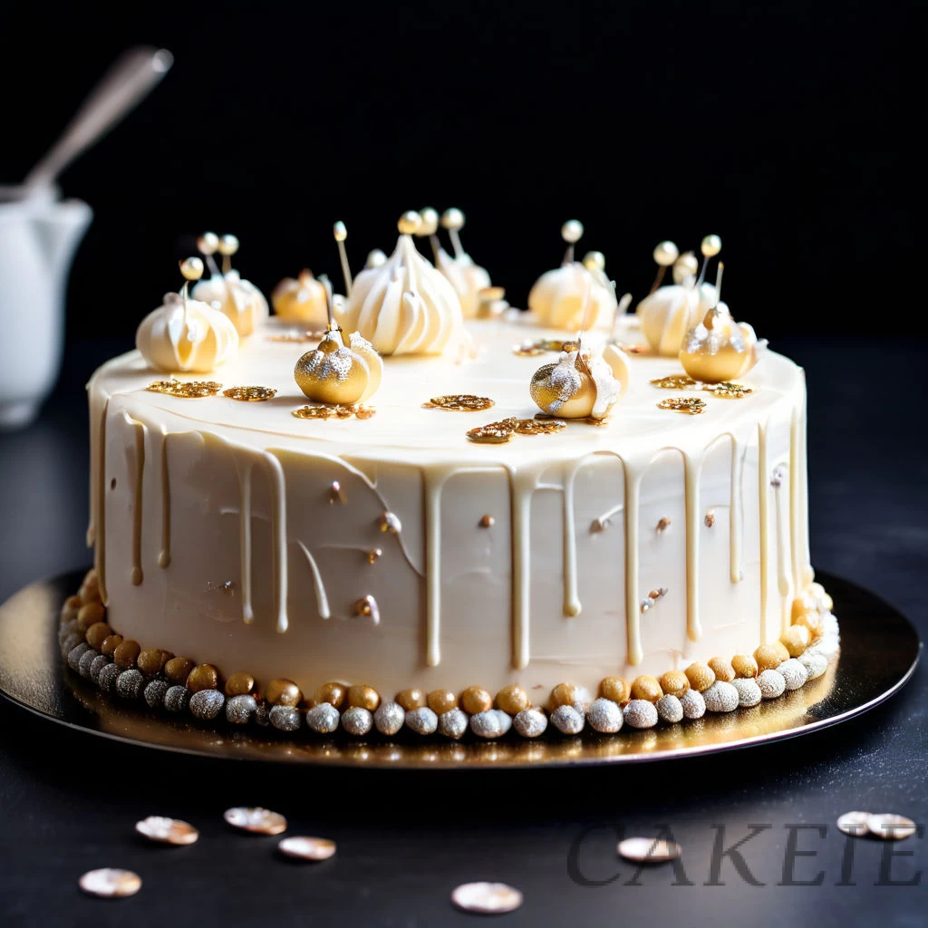 Tasty White Cream Cake